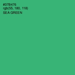 #37B476 - Sea Green Color Image